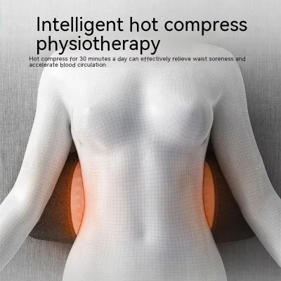 Electric Lumbar Massage Pillow – Heat & Shiatsu