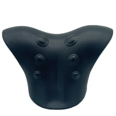 Almohada masajeadora y estiramiento cervical