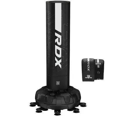 RDX Home Boxing Station Black — Free-Standing Bag, Gloves & Wraps