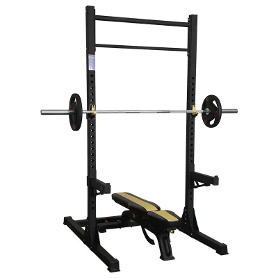 Multi-Functional Home Gym Weight Bench and Squat Rack