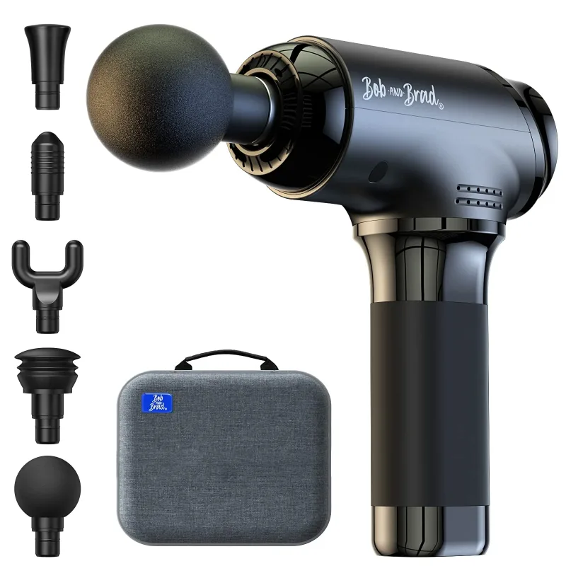 Recovery Pro Bundle — Bob and Brad Massage Gun, Heated Lumbar Pillow & Neck Stretcher