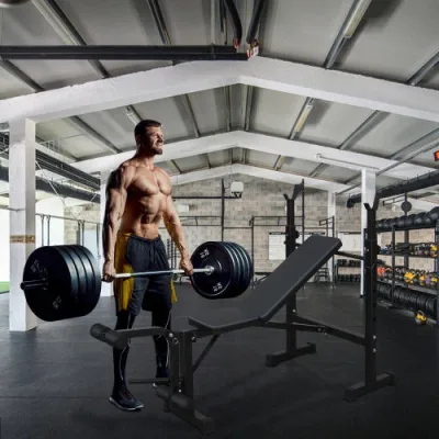 Adjustable Weight Bench & Squat Rack Set