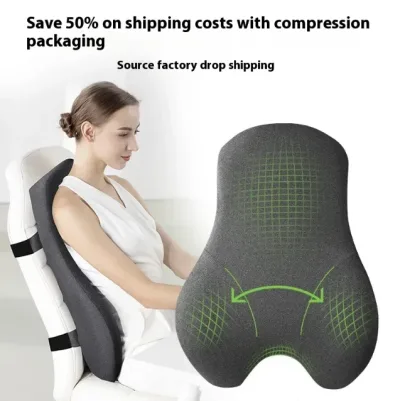 Memory Foam Lumbar Support Cushion (Large)