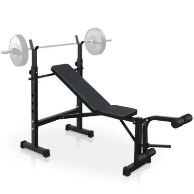Adjustable Weight Bench & Squat Rack Set