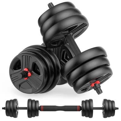 UKEEP 조절식 덤벨 세트 – 20~90 lbs, 바벨 & 케틀벨로 변환 가능